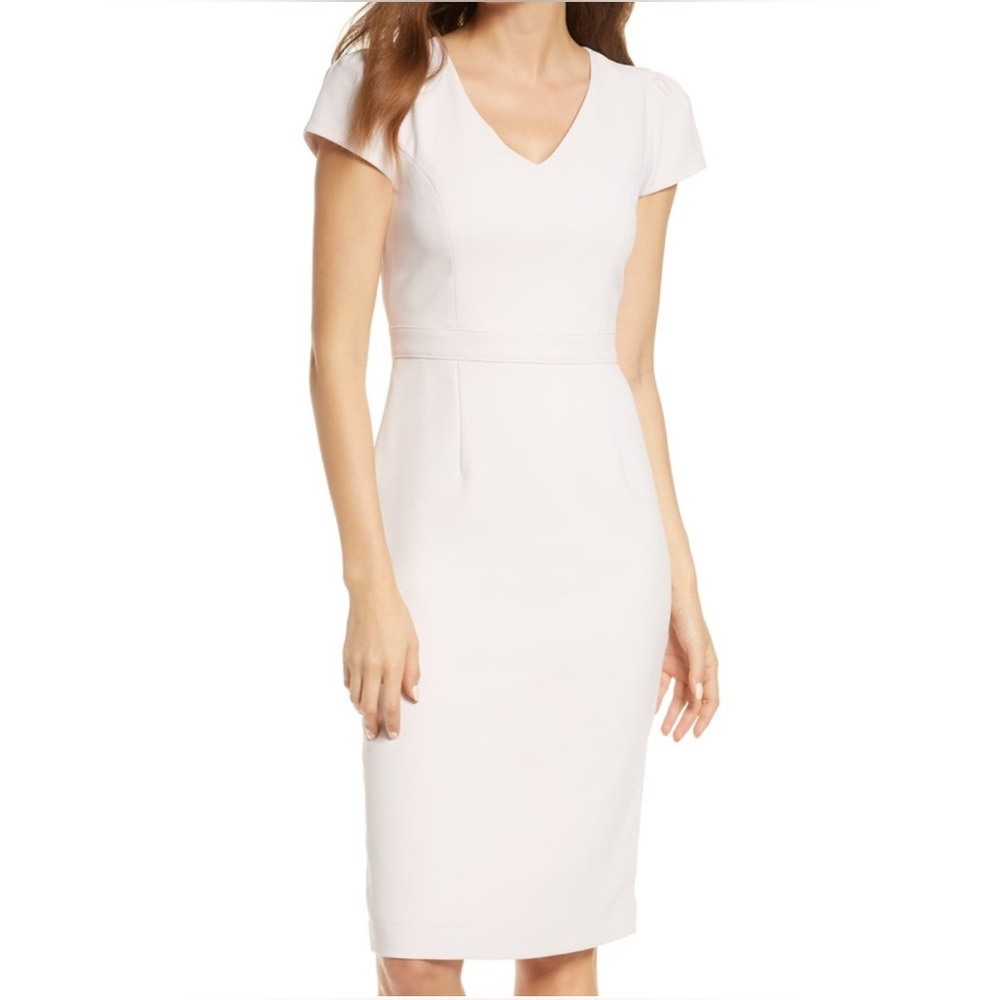 🔥 Closet Sale! Rachel Parcell Pink Sheath Dress with Flutter Sleeves